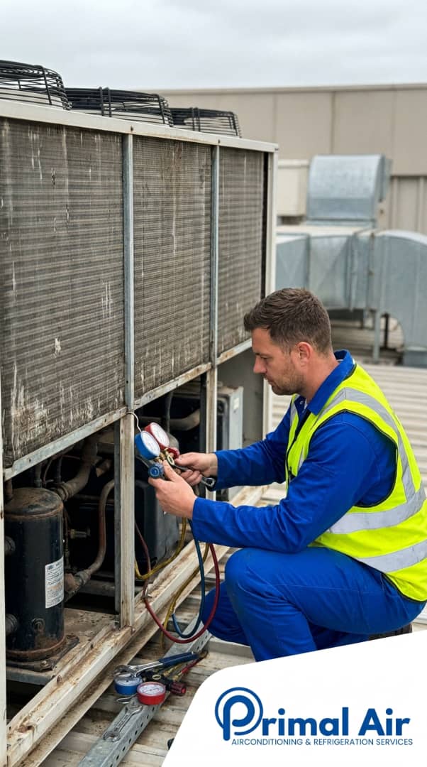 Refrigerant charge and commissioning with manifold gauges